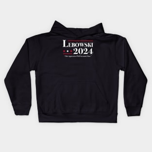 Lebowski 2024 Election Vote Funny Kids Hoodie